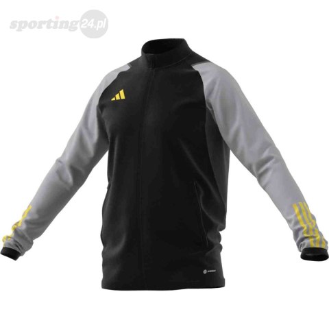 Bluza męska adidas Tiro 23 Competition Training czarno-szara HU1306 Adidas teamwear Bluza męska adidas Tiro 23 Competition Training czarno-szara HU1306 Adidas teamwear