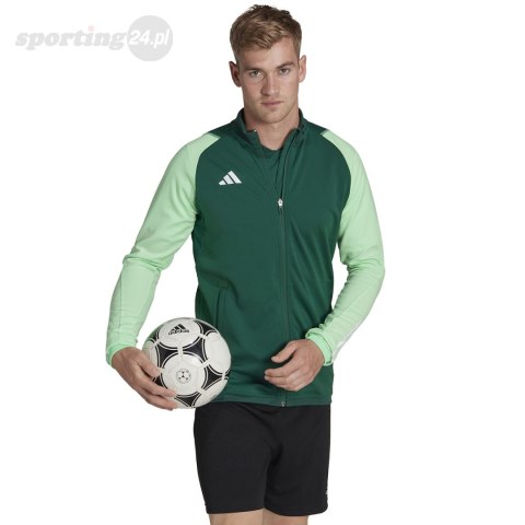 Bluza męska adidas Tiro 23 Competition Training zielona HU1303 Adidas teamwear Bluza męska adidas Tiro 23 Competition Training zielona HU1303 Adidas teamwear