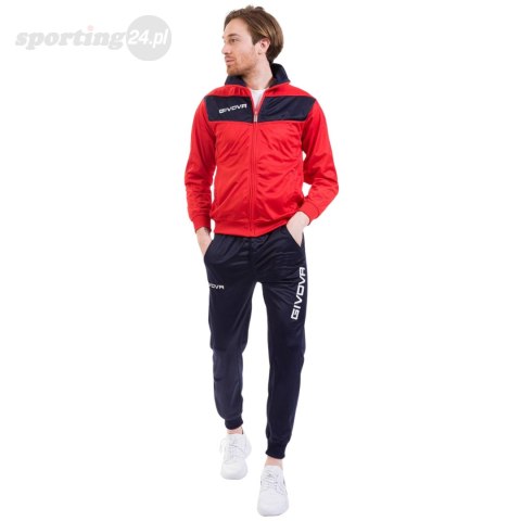 Dres Givova Tuta Visa Triacetato czerwono-granatowy TR018 1204 Givova Dres Givova Tuta Visa Triacetato czerwono-granatowy TR018 1204 Givova