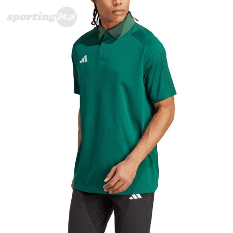 Koszulka męska adidas Tiro 23 Competition Polo zielona HU1345 Adidas teamwear Koszulka męska adidas Tiro 23 Competition Polo zielona HU1345 Adidas teamwear