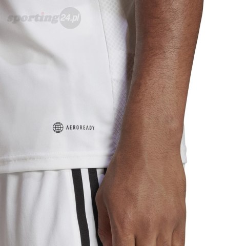 Koszulka męska adidas Tiro 23 League Jersey biała HR4610 Adidas teamwear Koszulka męska adidas Tiro 23 League Jersey biała HR4610 Adidas teamwear