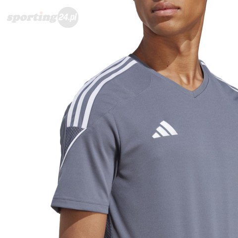 Koszulka męska adidas Tiro 23 League Jersey szara IC7478 Adidas teamwear Koszulka męska adidas Tiro 23 League Jersey szara IC7478 Adidas teamwear