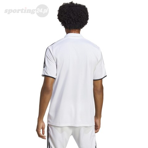 Koszulka męska adidas Tiro 23 League Polo biała HS3580 Adidas teamwear Koszulka męska adidas Tiro 23 League Polo biała HS3580 Adidas teamwear