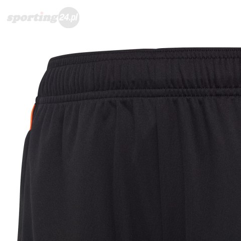 Spodenki dla dzieci adidas Tiro 23 Club Training czarno-pomarańczowe HZ0188 Adidas Spodenki dla dzieci adidas Tiro 23 Club Training czarno-pomarańczowe HZ0188 Adidas