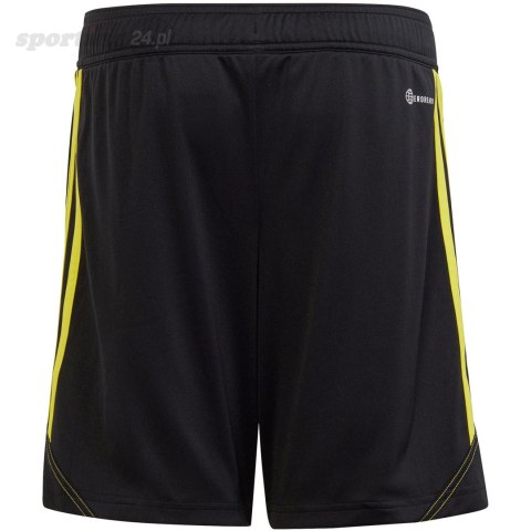 Spodenki dla dzieci adidas Tiro 23 Club Training czarno-żółte IC1593 Adidas Spodenki dla dzieci adidas Tiro 23 Club Training czarno-żółte IC1593 Adidas