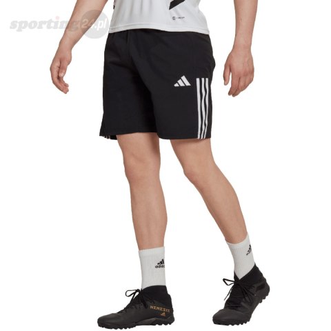 Spodenki męskie adidas Tiro 23 Competition Downtime czarne HI4710 Adidas teamwear Spodenki męskie adidas Tiro 23 Competition Downtime czarne HI4710 Adidas teamwear