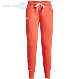 Spodnie damskie Under Armour Rival Fleece pomarańczowe 1356416 877 Under Armour