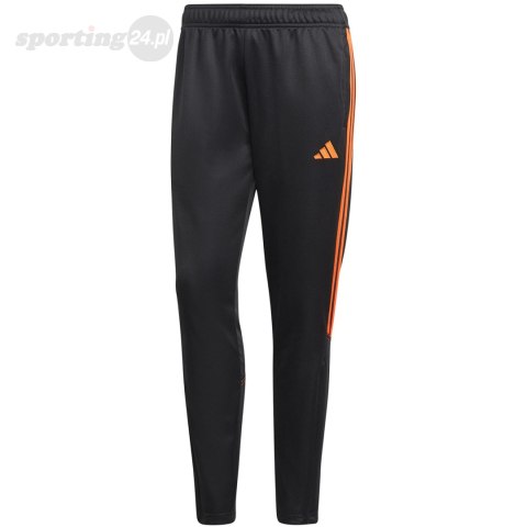 Spodnie damskie adidas Tiro 23 Club Training czarno-pomarańczowe HZ0189 Adidas Spodnie damskie adidas Tiro 23 Club Training czarno-pomarańczowe HZ0189 Adidas