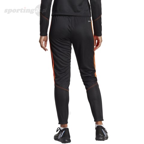 Spodnie damskie adidas Tiro 23 Club Training czarno-pomarańczowe HZ0189 Adidas Spodnie damskie adidas Tiro 23 Club Training czarno-pomarańczowe HZ0189 Adidas