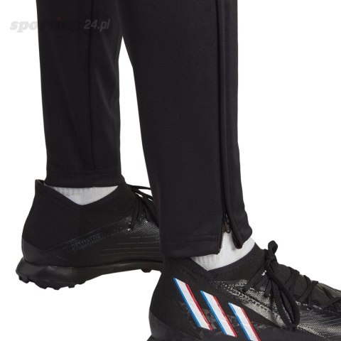 Spodnie damskie adidas Tiro 23 Club Training czarno-pomarańczowe HZ0189 Adidas Spodnie damskie adidas Tiro 23 Club Training czarno-pomarańczowe HZ0189 Adidas