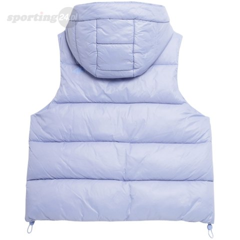 Kamizelka damska puchowa 4F F092 jasny fiolet 4FSS23TDJAF092 52S 4F Kamizelka damska puchowa 4F F092 jasny fiolet 4FSS23TDJAF092 52S 4F