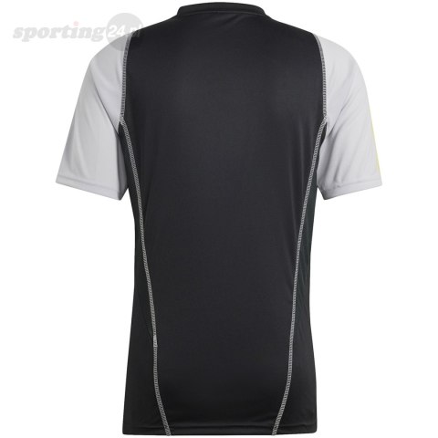 Koszulka męska adidas Tiro 23 Competition Jersey czarno-szara HU1295 Adidas teamwear Koszulka męska adidas Tiro 23 Competition Jersey czarno-szara HU1295 Adidas teamwear