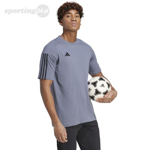 Koszulka męska adidas Tiro 23 Competition Tee szara IC4573 Adidas teamwear Koszulka męska adidas Tiro 23 Competition Tee szara IC4573 Adidas teamwear