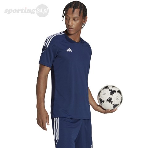 Koszulka męska adidas Tiro 23 League Jersey granatowa HR4608 Adidas teamwear Koszulka męska adidas Tiro 23 League Jersey granatowa HR4608 Adidas teamwear