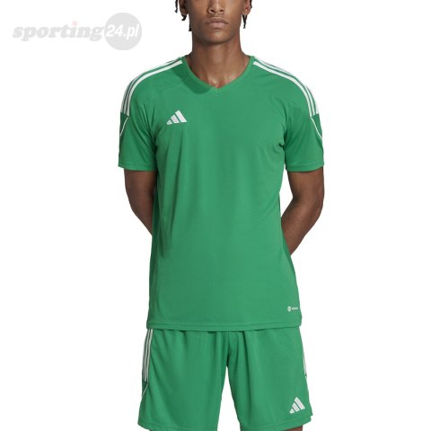Koszulka męska adidas Tiro 23 League Jersey zielona IC7477 Adidas teamwear Koszulka męska adidas Tiro 23 League Jersey zielona IC7477 Adidas teamwear