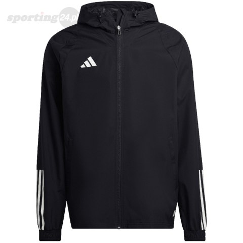 Kurtka męska adidas Tiro 23 Competition All-Weather czarna HK7656 Adidas teamwear Kurtka męska adidas Tiro 23 Competition All-Weather czarna HK7656 Adidas teamwear