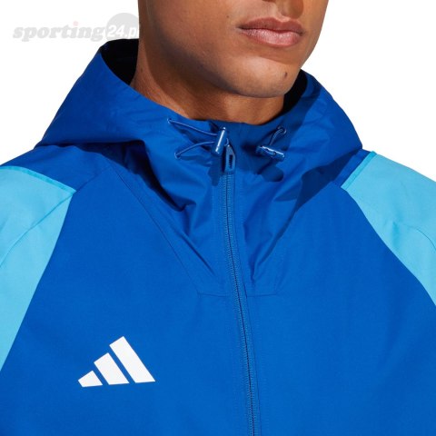 Kurtka męska adidas Tiro 23 Competition All Weather niebieska IC4572 Adidas teamwear Kurtka męska adidas Tiro 23 Competition All Weather niebieska IC4572 Adidas teamwear