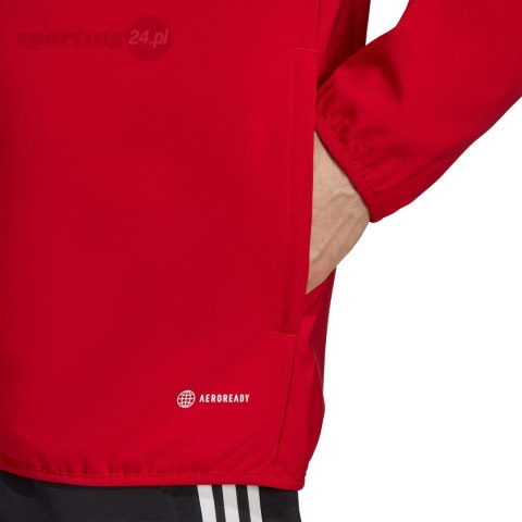 Kurtka męska adidas Tiro 23 League Windbreaker czerwona IA1618 Adidas teamwear Kurtka męska adidas Tiro 23 League Windbreaker czerwona IA1618 Adidas teamwear