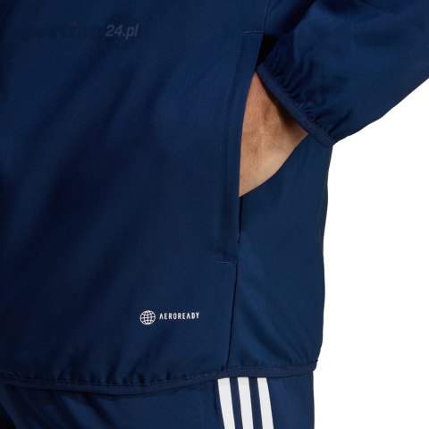 Kurtka męska adidas Tiro 23 League Windbreaker granatowa HZ9067 Adidas teamwear Kurtka męska adidas Tiro 23 League Windbreaker granatowa HZ9067 Adidas teamwear