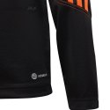 Bluza dla dzieci adidas Tiro 23 Club Training Top czarno-pomarańczowa HZ0186 Adidas Bluza dla dzieci adidas Tiro 23 Club Training Top czarno-pomarańczowa HZ0186 Adidas