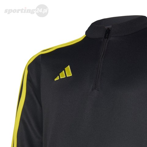 Bluza dla dzieci adidas Tiro 23 Club Training Top czarno-żółta IC1581 Adidas Bluza dla dzieci adidas Tiro 23 Club Training Top czarno-żółta IC1581 Adidas