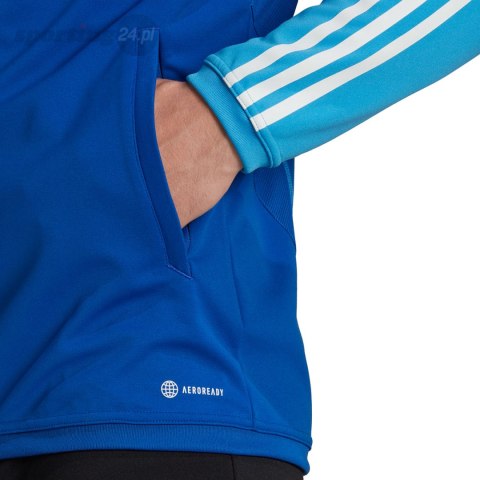 Bluza męska adidas Tiro 23 Competition Training niebieska HU1305 Adidas teamwear Bluza męska adidas Tiro 23 Competition Training niebieska HU1305 Adidas teamwear