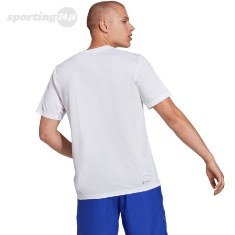 Koszulka męska adidas Train Essentials Training Tee biała IC7430 Adidas Koszulka męska adidas Train Essentials Training Tee biała IC7430 Adidas