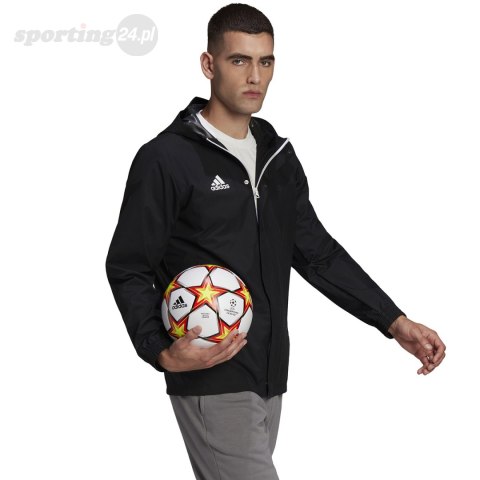 Kurtka męska adidas Entrada 22 All-Weather czarna IK4010 Adidas teamwear Kurtka męska adidas Entrada 22 All-Weather czarna IK4010 Adidas teamwear
