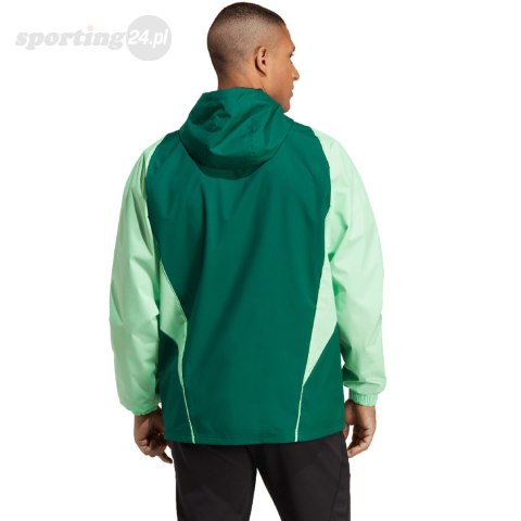 Kurtka męska adidas Tiro 23 Competition All Weather zielona IC4570 Adidas teamwear Kurtka męska adidas Tiro 23 Competition All Weather zielona IC4570 Adidas teamwear