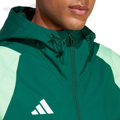 Kurtka męska adidas Tiro 23 Competition All Weather zielona IC4570 Adidas teamwear Kurtka męska adidas Tiro 23 Competition All Weather zielona IC4570 Adidas teamwear