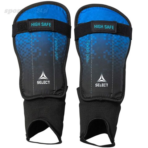 Ochraniacze piłkarskie Select High Safe czarno-niebieskie v23 17678 Select Ochraniacze piłkarskie Select High Safe czarno-niebieskie v23 17678 Select