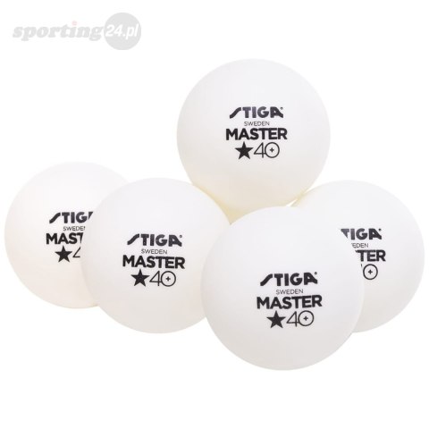 Piłeczki do ping ponga Stiga Master* białe 6 szt. STIGA Piłeczki do ping ponga Stiga Master* białe 6 szt. STIGA