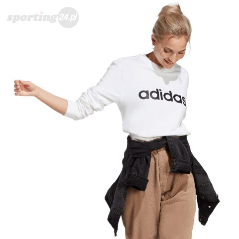 Bluza damska adidas Essentials Linear French Terry biała IC6879 Adidas Bluza damska adidas Essentials Linear French Terry biała IC6879 Adidas