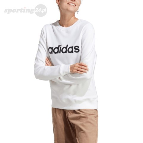 Bluza damska adidas Essentials Linear French Terry biała IC6879 Adidas Bluza damska adidas Essentials Linear French Terry biała IC6879 Adidas