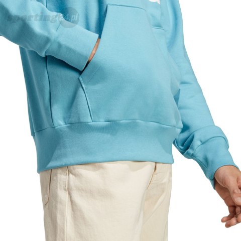 Bluza męska adidas Essentials French Terry Big Logo Hoodie błękitna IC9367 Adidas Bluza męska adidas Essentials French Terry Big Logo Hoodie błękitna IC9367 Adidas