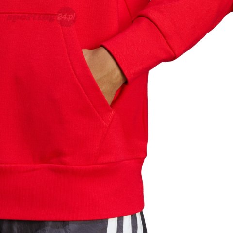 Bluza męska adidas Essentials French Terry Big Logo Hoodie czerwona IC9365 Adidas Bluza męska adidas Essentials French Terry Big Logo Hoodie czerwona IC9365 Adidas