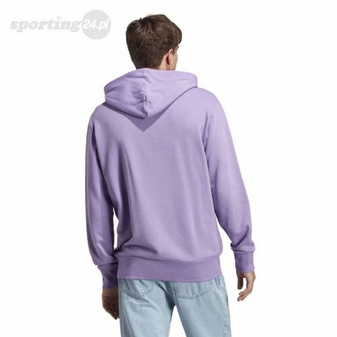 Bluza męska adidas Essentials French Terry Big Logo Hoodie fioletowa IC9368 Adidas Bluza męska adidas Essentials French Terry Big Logo Hoodie fioletowa IC9368 Adidas