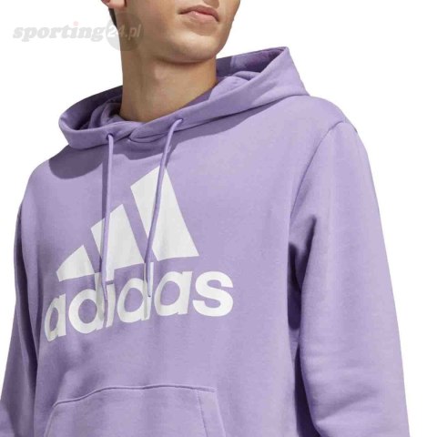 Bluza męska adidas Essentials French Terry Big Logo Hoodie fioletowa IC9368 Adidas Bluza męska adidas Essentials French Terry Big Logo Hoodie fioletowa IC9368 Adidas