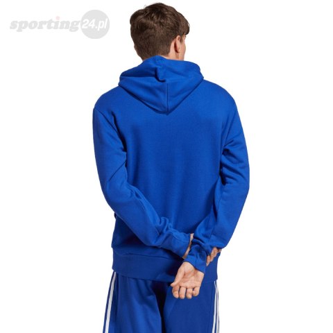 Bluza męska adidas Essentials French Terry Big Logo Hoodie niebieska IC9366 Adidas Bluza męska adidas Essentials French Terry Big Logo Hoodie niebieska IC9366 Adidas