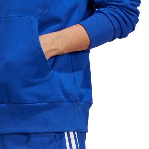 Bluza męska adidas Essentials French Terry Big Logo Hoodie niebieska IC9366 Adidas Bluza męska adidas Essentials French Terry Big Logo Hoodie niebieska IC9366 Adidas
