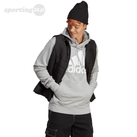 Bluza męska adidas Essentials French Terry Big Logo Hoodie szara IC9364 Adidas Bluza męska adidas Essentials French Terry Big Logo Hoodie szara IC9364 Adidas