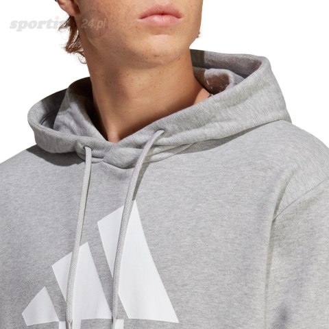 Bluza męska adidas Essentials French Terry Big Logo Hoodie szara IC9364 Adidas Bluza męska adidas Essentials French Terry Big Logo Hoodie szara IC9364 Adidas