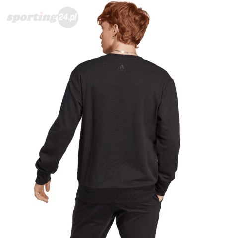 Bluza męska adidas Essentials French Terry Big Logo czarna IC9324 Adidas Bluza męska adidas Essentials French Terry Big Logo czarna IC9324 Adidas