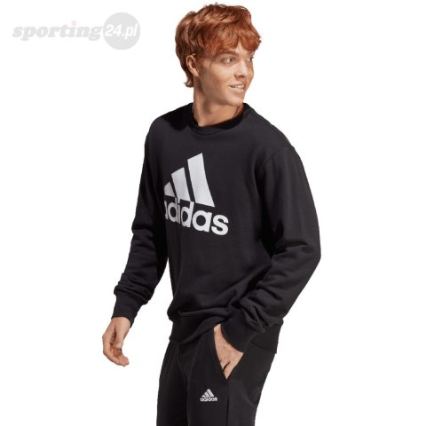 Bluza męska adidas Essentials French Terry Big Logo czarna IC9324 Adidas Bluza męska adidas Essentials French Terry Big Logo czarna IC9324 Adidas