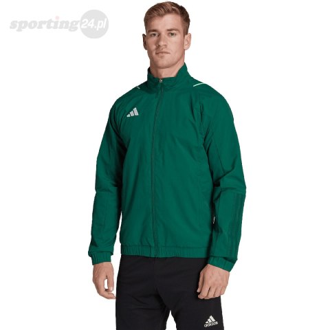 Bluza męska adidas Tiro 23 Competition Presentation zielona HU1334 Adidas teamwear Bluza męska adidas Tiro 23 Competition Presentation zielona HU1334 Adidas teamwear