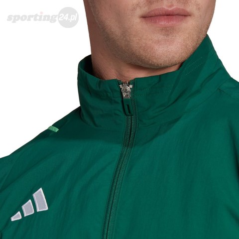 Bluza męska adidas Tiro 23 Competition Presentation zielona HU1334 Adidas teamwear Bluza męska adidas Tiro 23 Competition Presentation zielona HU1334 Adidas teamwear