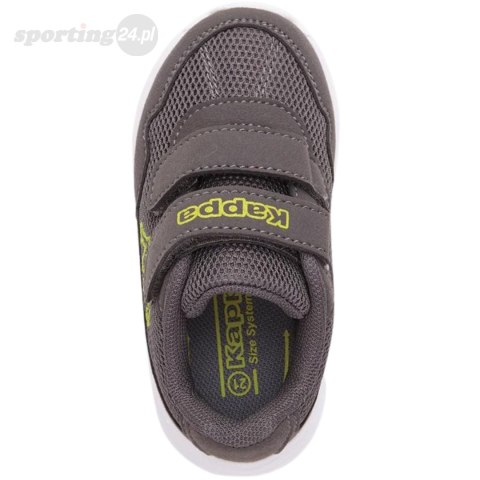 Buty dla dzieci Kappa Cracker II szaro-limonkowe 280009M 1633 Kappa Buty dla dzieci Kappa Cracker II szaro-limonkowe 280009M 1633 Kappa