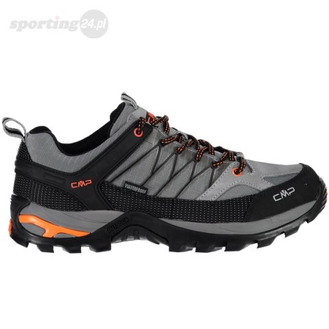 Buty trekkingowe męskie CMP Rigel Low WP szaro-czarno-pomarańczowe 3Q5445775UE CMP Buty trekkingowe męskie CMP Rigel Low WP szaro-czarno-pomarańczowe 3Q5445775UE CMP