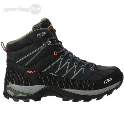 Buty trekkingowe męskie CMP Rigel Mid WP szaro-zielone 3Q1294751UG CMP Buty trekkingowe męskie CMP Rigel Mid WP szaro-zielone 3Q1294751UG CMP