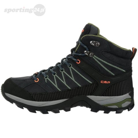 Buty trekkingowe męskie CMP Rigel Mid WP szaro-zielone 3Q1294751UG CMP Buty trekkingowe męskie CMP Rigel Mid WP szaro-zielone 3Q1294751UG CMP